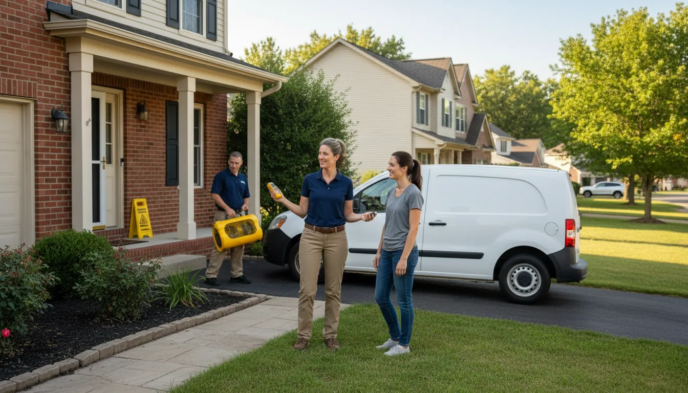 Residential water damage restoration in Pinon, AZ